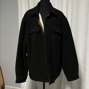 Men's Black Fleece-Lined Performance Jacket